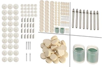 DIY Crafts 25 Pcs Kit, Only 4 Type Felt Pad Cone 1xMandrel, 25 Pcs, Felt Polishing Pad & Wheel Point & Pieces Mandrel Kit Accessory Set for Drem(25 Pcs Kit, Only 4 Type Felt Pad Cone 1xMandrel) - 25 Pcs Kit, Only 4 Type Felt Pad Cone 1xMandrel