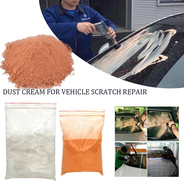 DIY Crafts 500 Gram, Light Pink & White, Home Office Glass Cerium Oxide Polishing Scratch Remove Powder Cream Car Window Repair Tombarthite Polishing TREO 95% 2.5microns(500 Gram, Light Pink & White) - 500 Gram, Light Pink & White