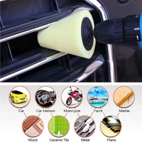 DIY Crafts 2x, 1" inch, Car Buffers and Polishers Kit for Drill, Drill Polishing Wheel Foam Ball Buffing Pads Sponge Ball for Automotive Car Wheels Hub Care, Metal, Plastic, Cera (2x, 1" inch) - 2x, 1" inch