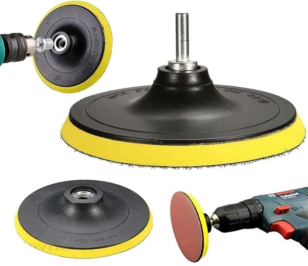DIY Crafts 2x, 3"inch, Wool & Felt Waxing Sponge & Felt Pads Buffing Polishing Pad Car Polisher Kit Drill Adapter (3-7" inch Backing Pad + Universal (2x, 3"inch) - 2x, 3"inch