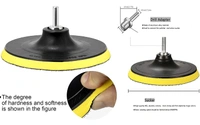 DIY Crafts 2x, 3"inch, Wool & Felt Waxing Sponge & Felt Pads Buffing Polishing Pad Car Polisher Kit Drill Adapter (3-7" inch Backing Pad + Universal (2x, 3"inch) - 2x, 3"inch