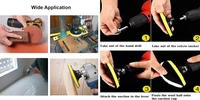 DIY Crafts 2x, 3"inch, Wool & Felt Waxing Sponge & Felt Pads Buffing Polishing Pad Car Polisher Kit Drill Adapter (3-7" inch Backing Pad + Universal (2x, 3"inch) - 2x, 3"inch