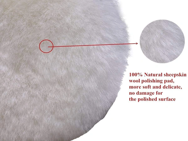 DIY Crafts 3, 4" inch Only Wool Pad, 3"-7" inch Only Wool Pad Drill Thread Sucker Wool Cleaning Polishing - Set of As Choice Durable & Sturdy Construction(3, 4" inch Only Wool Pad) - Standard, 4" inch Only Wool Pad