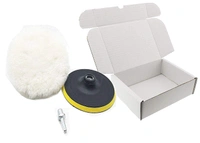 DIY Crafts 3, 5" inch Wool Backer Pad Universal Nut Kit, 3"-7" inch Drill Thread Sucker Wool Cleaning Polishing - Set of As (3, 5" inch Wool Backer Pad Universal Nut Kit) - Standard, 5" inch Wool Backer Pad M10/14