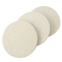 DIY Crafts 3" Felt Pad, Off White Felt Pad, Felt Pad Drill Thread Sucker Wool Cleaning Polishing Sponge Set Backer Pad + Universal (3" Felt Pad, Off White Felt Pad) - 3" Felt Pad, Off White Felt Pad