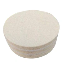 DIY Crafts 3" Felt Pad, Off White Felt Pad, Felt Pad Drill Thread Sucker Wool Cleaning Polishing Sponge Set Backer Pad + Universal (3" Felt Pad, Off White Felt Pad) - 3" Felt Pad, Off White Felt Pad
