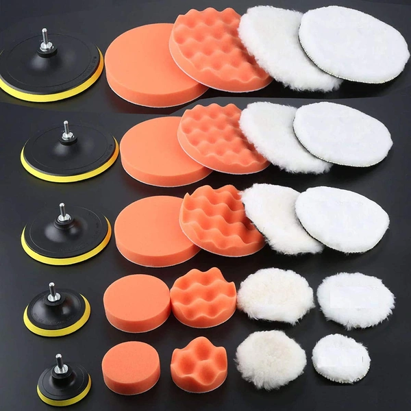 DIY Crafts 2" Inch, 6 Pcs As Image, 12 Pieces Kit Mini Buffing Polishing Detail Polisher Pads Use On Rotary Tools, Drill, Polisher Tool for Tight Area Detailing Polis(2" Inch, 6 Pcs As Image) - 2" Inch, 6 Pcs As Image