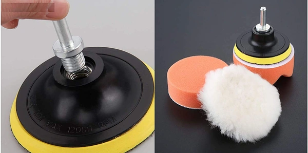 DIY Crafts 2" Inch, 6 Pcs As Image, 12 Pieces Kit Mini Buffing Polishing Detail Polisher Pads Use On Rotary Tools, Drill, Polisher Tool for Tight Area Detailing Polis(2" Inch, 6 Pcs As Image) - 2" Inch, 6 Pcs As Image