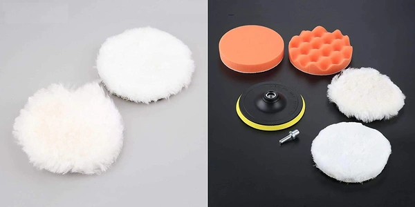 DIY Crafts 2" Inch, 6 Pcs As Image, 12 Pieces Kit Mini Buffing Polishing Detail Polisher Pads Use On Rotary Tools, Drill, Polisher Tool for Tight Area Detailing Polis(2" Inch, 6 Pcs As Image) - 2" Inch, 6 Pcs As Image