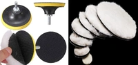 DIY Crafts 3" Inch Combo Kit, Buffing Felt Fur Pad Auto Car Polishing Buffer + Backing Pad + M (3" Inch Combo Kit) - 3" Inch Combo Kit, Multi - Color