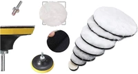 DIY Crafts 3" Inch Combo Kit, Buffing Felt Fur Pad Auto Car Polishing Buffer + Backing Pad + M (3" Inch Combo Kit) - 3" Inch Combo Kit, Multi - Color