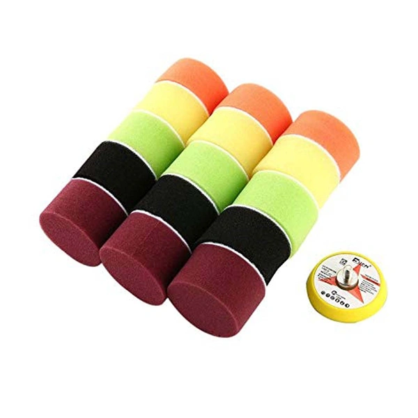 DIY Crafts 3 Kit, Felt Sponge Pad Kit, 18x Mini Buffing Polish Detail Polisher Pads On Rotary Tools,Cordless Drill, Polisher Tool for Tight Area Detailing Po (3 Kit, Felt Sponge Pad Kit) - 3 Kit, Felt Sponge Pad Kit