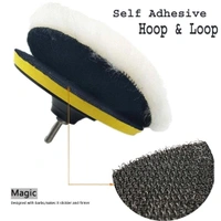 DIY Crafts 3 Pcs, 1" Only Wool Pad, 3 Pcs, Only Wool Pad Wheel Polishing Pad Woolen Polishing Waxing Backer Pads M10/14 Drill Universal Dril(3 Pcs, 1" Only Wool Pad) - 3 Pcs, 1" Only Wool Pad