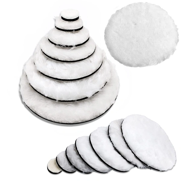 DIY Crafts 3 Pcs, 3" inch Wool Fur Felt Pad, Wool Fur Felt Hook Loop Pad 1"/2"/3"/4"/5/6"/7"inch Fur Felt Pad For Car Buffing Polishing Waxing Sponge Drill Adap(3 Pcs, 3" inch Wool Fur Felt Pad) - 3 Pcs, 3" inch Wool Fur Felt Pad