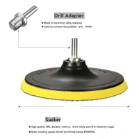 DIY Crafts 3 Pcs, 4" inch Felt Pad Only, Felt Pad Only Wool For Drill Thread Sucker Wool Cleaning Polishing Sponge Buffing Universal Nut M10/14 With F(3 Pcs, 4" inch Felt Pad Only) - 3 Pcs, 4" inch Felt Pad Only