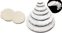 DIY Crafts 2 Pcs, 7" inch Fur Felt Pad Only, Fur Felt Pad For Car Buffing Polishing Waxing Sponge Pad Drill Adapter Cleaning Tool Kit Electric Drilling Mat Abra (2 Pcs, 7" inch Fur Felt Pad Only) - 2 Pcs, 7" inch Fur Felt Pad Only