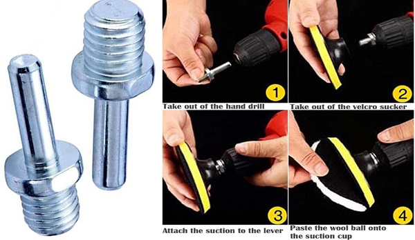 DIY Crafts 3 Pcs, Only M14 Universal Nut, Only M10/14 Wax Polishing Buffing Pad Kit Car Polishing Buffer Set with Drill Adapter for (3 Pcs, Only M14 Universal Nut) - 3 Pcs, Only M14 Universal Nut