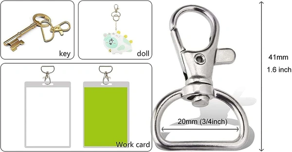 DIY Crafts 45 Pcs, Antique Gold, Swivel Clasps Lanyard Snap Hooks Keychain Clip Hook with D Rings and Slide Buckle for Purses Key (45 Pcs, Antique Gold) - 45 Pcs, Antique Gold