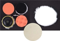DIY Crafts 3 Sets, Sponge Wool Felt Backer Pad, 4" inch Drill Thread Sucker Wool Cleaning Polishing Sponge Buffing Univ(3 Sets, Sponge Wool Felt Backer Pad) - 3 Sets, Sponge Wool Felt Backer Pad