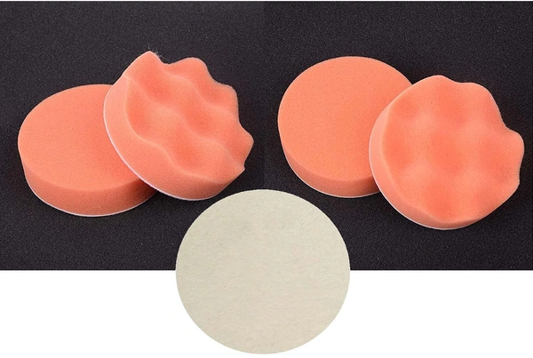 DIY Crafts 3 Sets, Sponge Wool Felt Backer Pad, 4" inch Drill Thread Sucker Wool Cleaning Polishing Sponge Buffing Univ(3 Sets, Sponge Wool Felt Backer Pad) - 3 Sets, Sponge Wool Felt Backer Pad