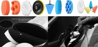 DIY Crafts 90 Pcs 15x6, 3"inch, Mini 1-3"inch Choice 1-7"inch Felts Sponge Buffing Pads Waxing Pads Drill Adapter M10/14 for Tight Areas Detailing Polishing Waxing & Seal(90 Pcs 15x6, 3"inch) - 90 Pcs 15x6, 3"inch