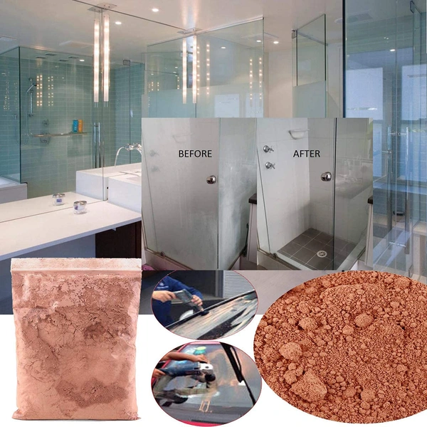 DIY Crafts 300g, Red, Composite Polishing Cerium Oxide Powder Office Ceramic Tiles Windows Mirror Home Office Window Balcony Look Old Glass Cleaning Powder Recover 70% Office Equipme(300g, Red) - 300g, Red