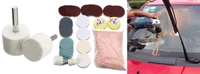 DIY Crafts 32 Pcs Deep Scratch Remover Car All Type Glass Headlight Windshield Polishing Shining Buffing Kit 3'' Wheel Cerium Oxide Cream Window Polishing TREO 95% 2.5microns 1.75oz (50 Grm, Pink) - 50 Grm, Pink