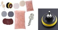 DIY Crafts 32 Pcs Deep Scratch Remover Car All Type Glass Headlight Windshield Polishing Shining Buffing Kit 3'' Wheel Cerium Oxide Cream Window Polishing TREO 95% 2.5microns 1.75oz (50 Grm, Pink) - 50 Grm, Pink