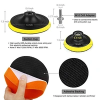 DIY Crafts 3'/4"/7"inch Drill Buffing Sponge Pads Car Foam Woolen Polishing Pads Kit For Car Buffer Polisher Sanding Waxing Sealing (6' inch Set/Kit, Multi) - 6' inch Set / Kit, Multi