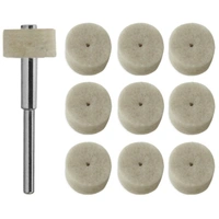 DIY Crafts 35 Pcs Kit, Only 4 Type Felt Pad Cone 1 Mandrel, Wool Felt Polishing Pad Felt Mo(35 Pcs Kit, Only 4 Type Felt Pad Cone 1 Mandrel) - 35 Pcs Kit, Only 4 Type Felt Pad Cone 1 Mandrel