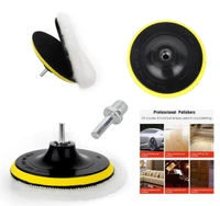 DIY Crafts 3"inch 80mm Compound Drill Buffing Sponge Pads(Polishing Pads, 1 Woolen Buffer and 1 Thread Drill Adapter, M10 Universal Adopter Choice Available (Design # No 1, Pack Of 11) - Design # No 1, Pack Of 11 Pcs