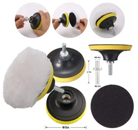 DIY Crafts 3"inch 80mm Compound Drill Buffing Sponge Pads(Polishing Pads, 1 Woolen Buffer and 1 Thread Drill Adapter, M10 Universal Adopter Choice Available (Design # No 6, Pack Of 5 Do it YourSelf - Design # No 6, Pack Of 5 Pcs