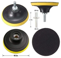 DIY Crafts 3"inch 80mm Compound Drill Buffing Sponge Pads(Polishing Pads, 1 Woolen Buffer and 1 Thread Drill Adapter, M10 Universal Adopter Choice Available (Design # No 6, Pack Of 5 Do it YourSelf - Design # No 6, Pack Of 5 Pcs