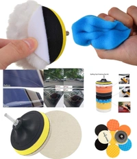DIY Crafts 7"inch Kit, Multi, 13 Pcs Car Buffing Polishing Waxing Sponge Felt Pad Kits with Drill Adapter Cleaning Tool Kit Electric Drilling Mat Abras(7"inch Kit, Multi) - 7"inch Kit, Multi