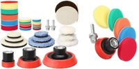 DIY Crafts 500 Grm, 2"Kit, Buffing Polishing Pad Kit 1" 2" 3" Kit 5/8"-11 Thread Backing Pad Adapters for Car Sanding, Polishing, Waxing, Sealing Glaze Cerium Oxide(500 Grm, 2"Kit) - 500 Grm, 2"Kit