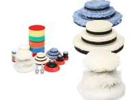 DIY Crafts 500 Grm, 2"Kit, Buffing Polishing Pad Kit 1" 2" 3" Kit 5/8"-11 Thread Backing Pad Adapters for Car Sanding, Polishing, Waxing, Sealing Glaze Cerium Oxide(500 Grm, 2"Kit) - 500 Grm, 2"Kit