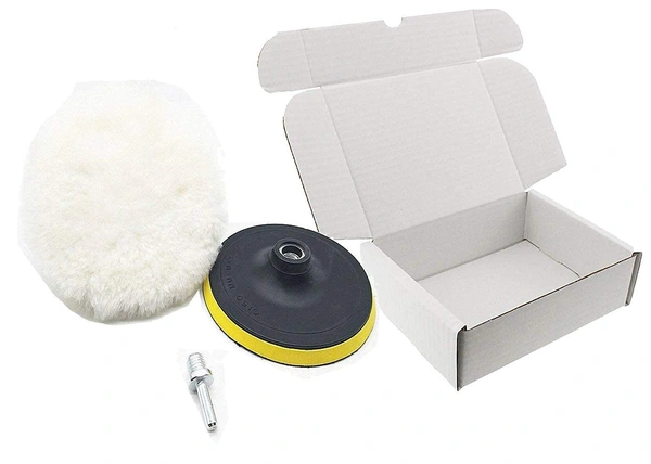DIY Crafts 4, 5" inch Wool Backer Pad Universal Nut Kit, 3"-7" inch Drill Thread Sucker Wool Cleaning Polishing - Set of As (4, 5" inch Wool Backer Pad Universal Nut Kit) - CM, 5" inch Wool Backer Pad M10/14