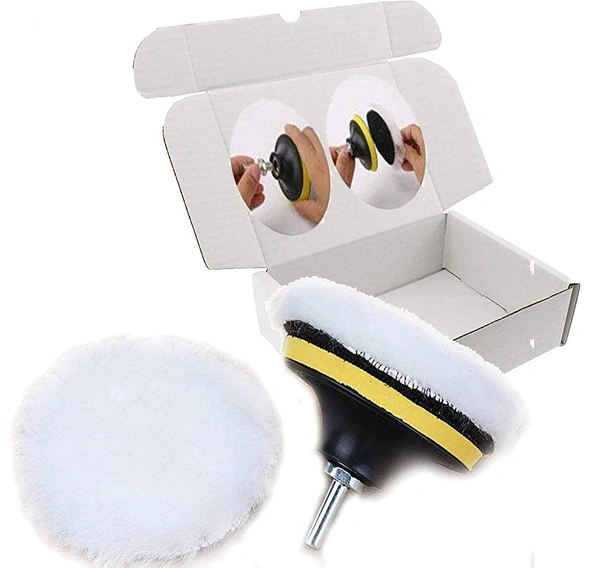 DIY Crafts 4, 6" inch Wool Backer Pad Universal Nut Kit, 3"-7" inch Drill Thread Sucker Wool Cleaning Polishing - Set of As (4, 6" inch Wool Backer Pad Universal Nut Kit) - Standard, 6" inch Wool Backer Pad M10/14