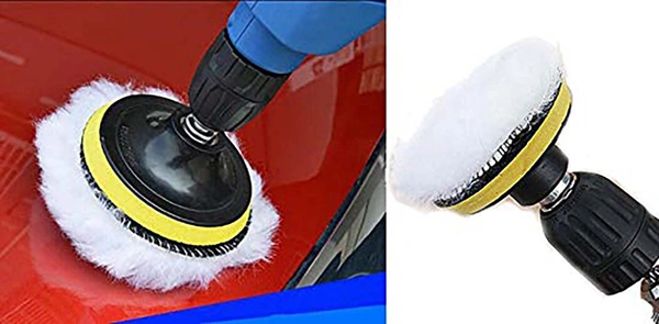 DIY Crafts 4, 6" inch Wool Backer Pad Universal Nut Kit, 3"-7" inch Drill Thread Sucker Wool Cleaning Polishing - Set of As (4, 6" inch Wool Backer Pad Universal Nut Kit) - Standard, 6" inch Wool Backer Pad M10/14