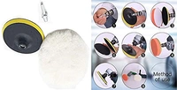DIY Crafts 4, 7" inch Wool Backer Pad Universal Nut Kit, 3"-7" inch Drill Thread Sucker Wool Cleaning Polishing - Set of As (4, 7" inch Wool Backer Pad Universal Nut Kit) - Standard, 7" inch Wool Backer Pad M10/14