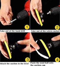 DIY Crafts 4 Kits, 4inch Wool-Backer Pad+M10/14, Polishing Buffer Wool Wheel Polishing Pad Woolen Polishing Waxing Backer Pads Kit with M10/14 Drill Universal (4 Kits, 4inch Wool-Backer Pad+M10/14) - 4 Kits, 4" inch Wool-Backer Pad+M10/14