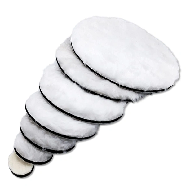 DIY Crafts 5 Pcs, 3" inch Only Furs Pad, Round Hoop & Loop Fur Wool Furs Pad For Woolen Polishing Electric Manicure Drill Machine Buffing Abrasive Tools Buff Art Equipm (5 Pcs, 3" inch Only Furs Pad) - 5 Pcs, 3" inch Only Furs Pad