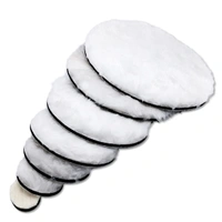 DIY Crafts 5 Pcs, 3" inch Only Furs Pad, Round Hoop & Loop Fur Wool Furs Pad For Woolen Polishing Electric Manicure Drill Machine Buffing Abrasive Tools Buff Art Equipm (5 Pcs, 3" inch Only Furs Pad) - 5 Pcs, 3" inch Only Furs Pad