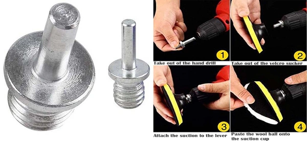DIY Crafts 4 Pcs, Only M10 Universal Nut, Only M10/14 Wax Polishing Buffing Pad Kit Car Polishing Buffer Set with Drill Adapter for (4 Pcs, Only M10 Universal Nut) - 4 Pcs, Only M10 Universal Nut