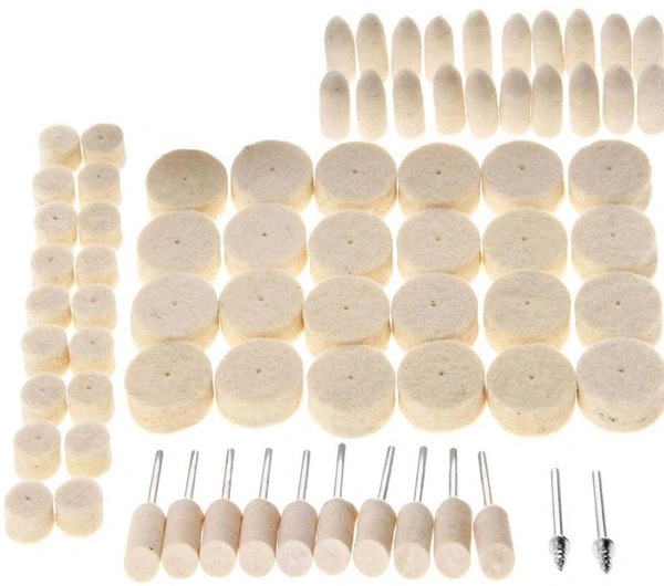 DIY Crafts 40 Pcs Kit, Only 4 Type Felt Pad Cone 1 Mandrel, Wool Felt Polishing Pad Felt Mo (40 Pcs Kit, Only 4 Type Felt Pad Cone 1 Mandrel) - 40 Pcs Kit, Only 4 Type Felt Pad Cone 1 Mandrel