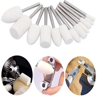 DIY Crafts 40 Pcs Kit, Only 4 Type Felt Pad Cone 1 Mandrel, Accessory Wool Felt Polishing Pad Felt Mounted (40 Pcs Kit, Only 4 Type Felt Pad Cone 1 Mandrel) - 40 Pcs Kit, Only 4 Type Felt Pad Cone 1 Mandrel