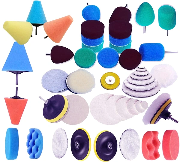 DIY Crafts 60 Pcs 15x4, 3"inch, Mini Buffing Polishing Detail Pads Use On Rotary Tools,Cordless electric drill, Mini Polisher for Tight Area Detailing Polishing Waxing Se (60 Pcs 15x4, 3"inch) - 60 Pcs 15x4, 3"inch