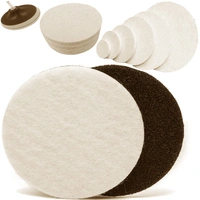 DIY Crafts 4x, 4"inch Density Felt Pad Only, Density Soft Felt Pad For Your Kit Drill Adapter Artificial Stone Furniture Cars Polishing Buffer Waxing Pad Wheel (4x, 4"inch Density Felt Pad Only) - 4x, 4"inch Density Felt Pad Only