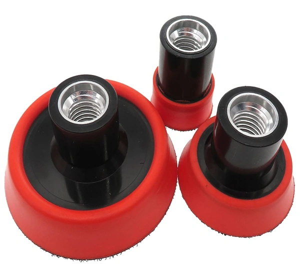 DIY Crafts 4x, 5"inch Backer Plate, Red/White/Black Backer Pad Only For Buffing Polishing Car Tight Area Detailing Polishing Waxing Sealing Glaze Car Headlights Door Handles (4x, 5"inch Backer Plate) - 4x, 5"inch Backer Plate