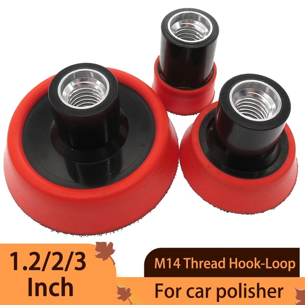 DIY Crafts 4x, 5"inch Backer Plate, Red/White/Black Backer Pad Only For Buffing Polishing Car Tight Area Detailing Polishing Waxing Sealing Glaze Car Headlights Door Handles (4x, 5"inch Backer Plate) - 4x, 5"inch Backer Plate